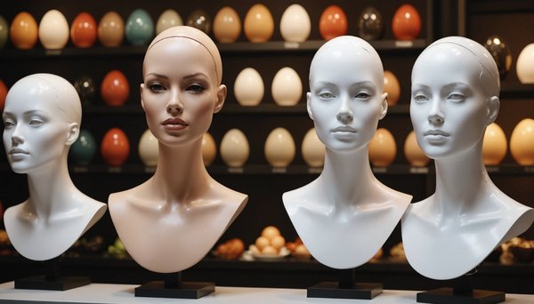 Mannequin femme tête œuf : style et originalité pour vos vitrines